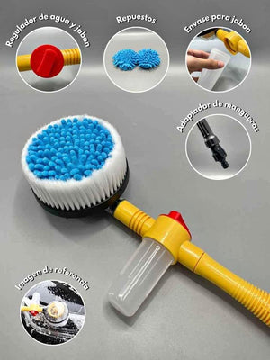Super Shine Rotating Car Cleaning Brush with Soft Bristles - product view 6 - Shoplex