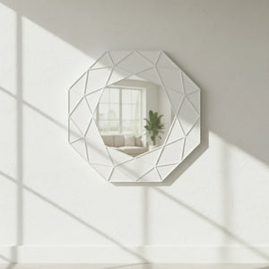 Geometric Wall Mirror – Modern Foldable Design - Shoplex