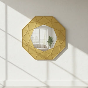 Geometric Wall Mirror – Modern Foldable Design - Shoplex