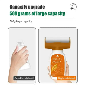 500g paint roller with big brush head and small brush head comparison for capacity upgrade