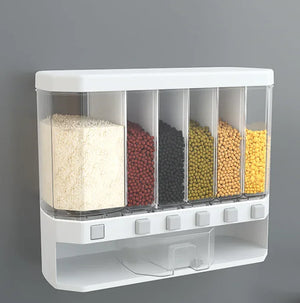 Wall Mounted Cereal Dispenser Plastic Food Storage Container 1-3L