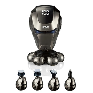 RAF 5-in-1 Rechargeable Waterproof Grooming Kit with LED Display