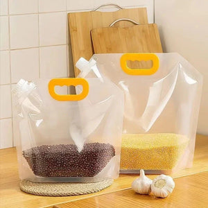 Reusable Foldable Vacuum Storage Bags for Grain Rice Dog Food - Shoplex