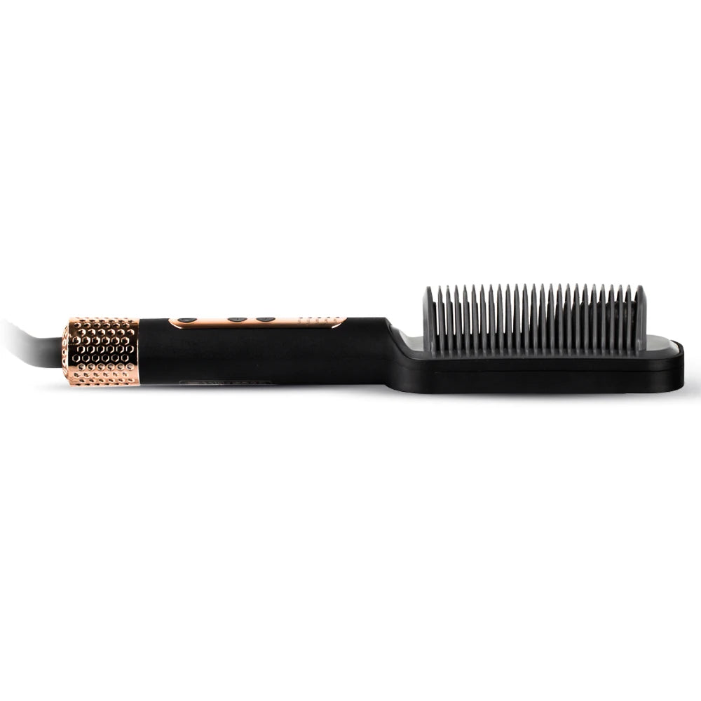 RAF Ionic Hair Straightener Brush with 5-Temp Tourmaline Plates