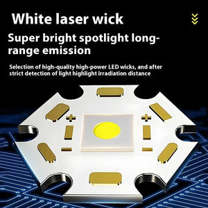 Rechargeable Laser Tactical Flashlight 1000LM IP65 Waterproof Zoom USB - product view 2 - Shoplex