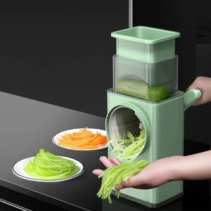 Manual Vegetable Cutter Rotary Grater Handheld Food Processor Kitchen Tool - Shoplex