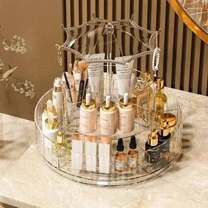 Transparent Acrylic Makeup Organizer Cosmetic Storage Dresser Shelf - product view 6 - Shoplex
