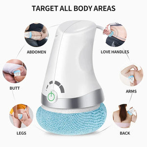 Electric body massager for abdomen, love handles, arms, butt, legs and back muscle relief