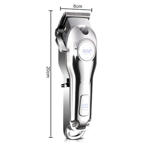 RAF Metal Body Waterproof Professional Hair Trimmer USB Rechargeable Clipper