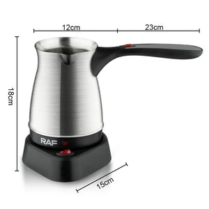 Stainless Steel Electric Coffee Pot Long Handle 500ml Turkish