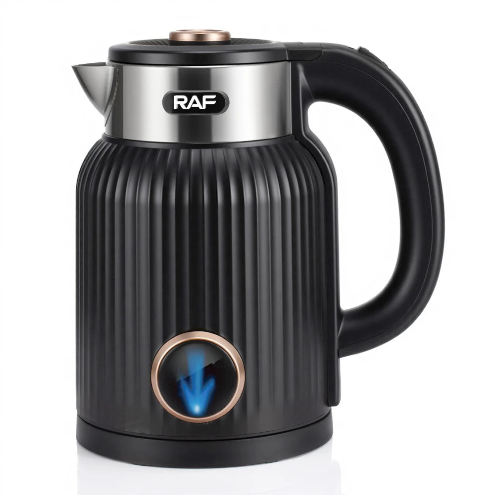 RAF Retro Stainless Steel Electric Kettle with Thermometer, 1.5L