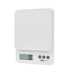 Compact Digital Kitchen Scale 5kg Accuracy 0.1g Waterproof ABS - Plastic - Shoplex