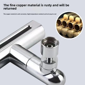 4-Mode Rotating Kitchen Faucet Extender Splash-Proof Waterfall Aerator