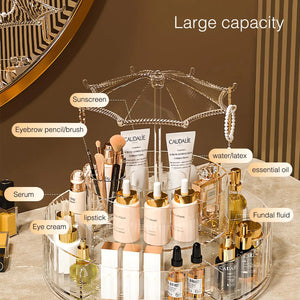 Transparent Acrylic Makeup Organizer Cosmetic Storage Dresser Shelf