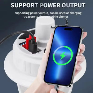 Solar Rechargeable Camping Lantern with 1200mAh Power Bank Nightlight - product view 5 - Shoplex