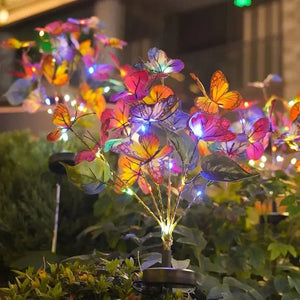 Solar LED Seven - Butterfly Garden Tree Outdoor Decorative Stake Light - Shoplex