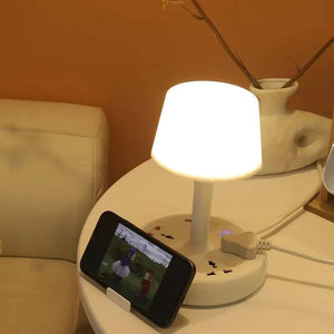 Modern LED Desk Lamp with Wireless Charger and Phone Holder - Shoplex