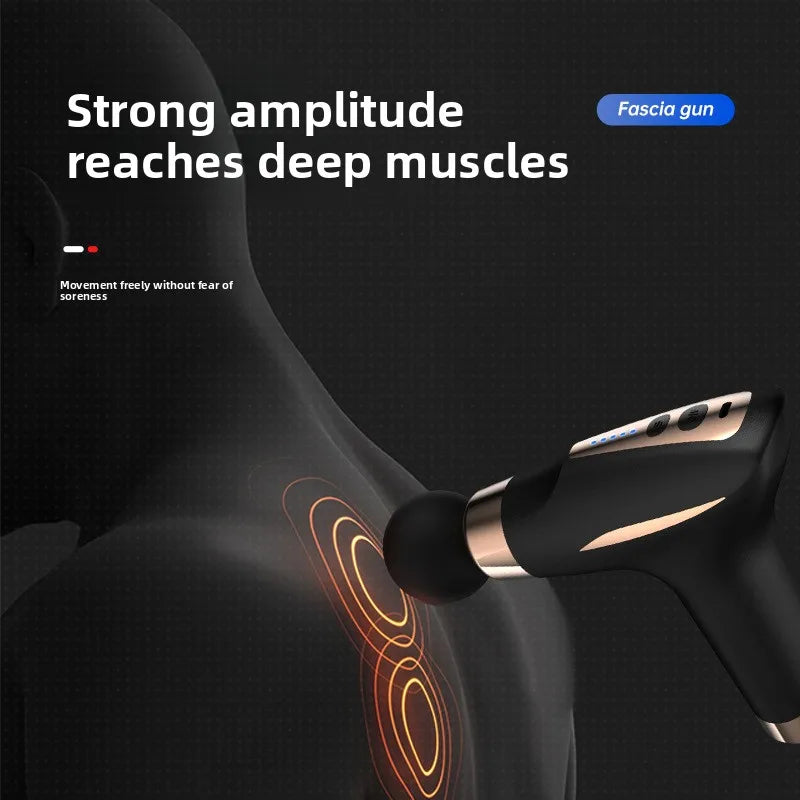 Portable USB Mini Massage Gun with Heat 5 Heads