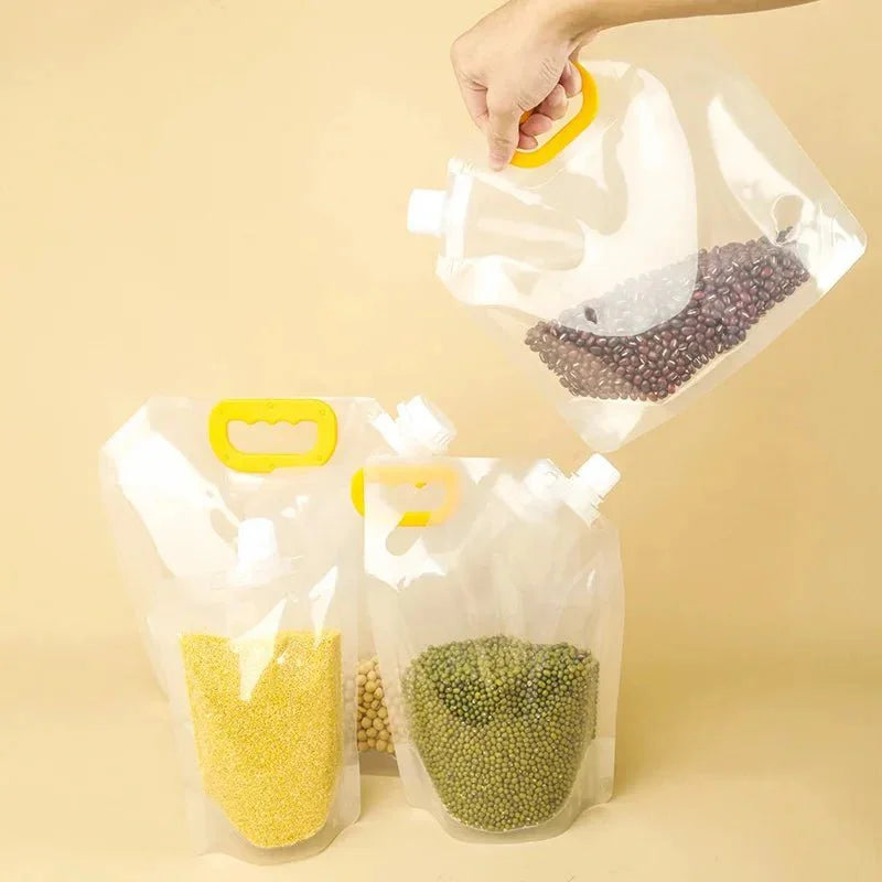 Reusable Foldable Vacuum Storage Bags for Grain Rice Dog Food - product view 2 - Shoplex