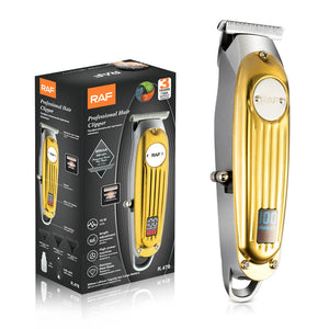 RAF USB Rechargeable Cordless Hair Clipper Trimmer Kit Digital Display