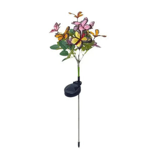 Solar LED Seven - Butterfly Garden Tree Outdoor Decorative Stake Light - Shoplex