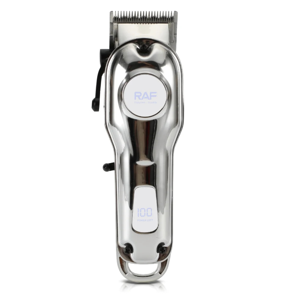 RAF Metal Body Waterproof Professional Hair Trimmer USB Rechargeable Clipper