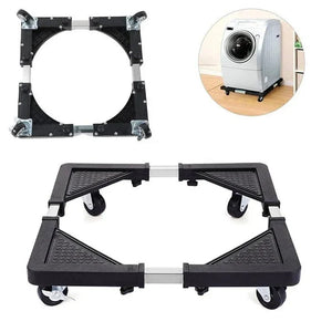 Adjustable Stainless Steel Appliance Base Stand with Lockable Casters - Shoplex