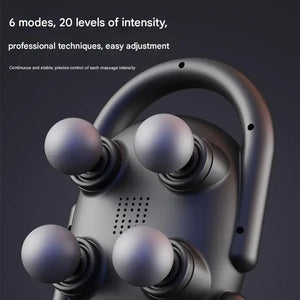 Rechargeable Percussive Massage Gun with 1500mAh Battery, 6 Speeds