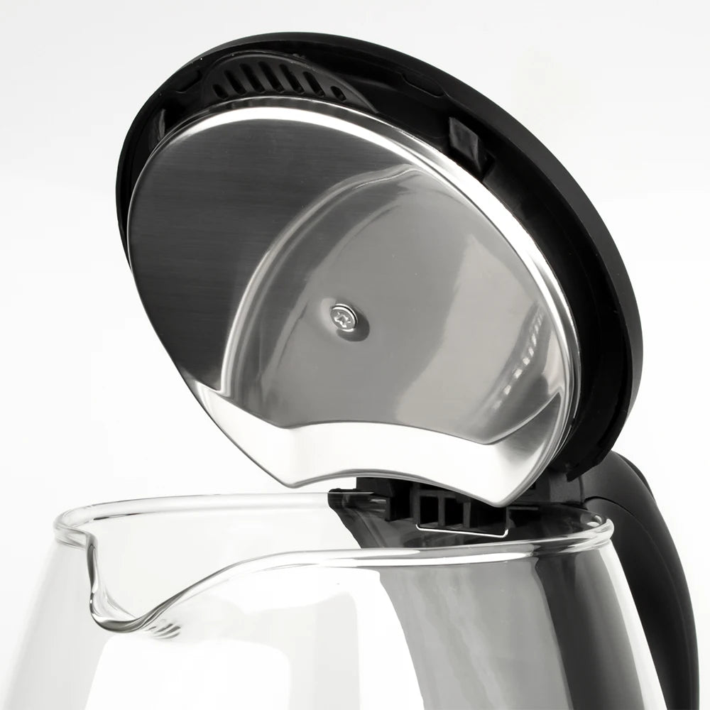 RAF 2L Stainless Steel Glass Electric Kettle with Auto Shut-Off