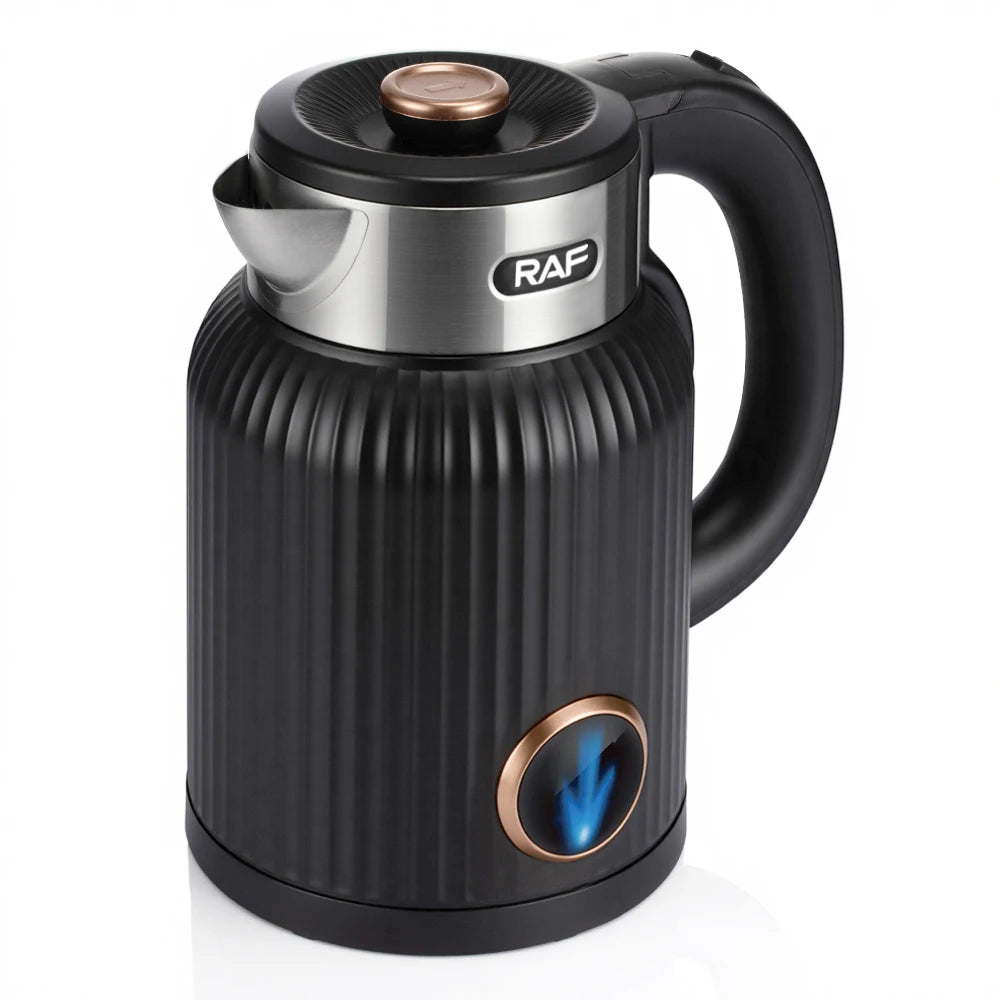 RAF Retro Stainless Steel Electric Kettle with Thermometer, 1.5L