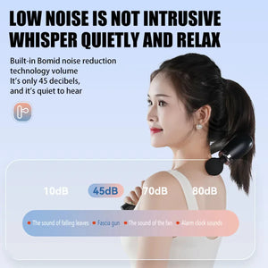 Long-Handle Deep Tissue Massage Gun for Back and Full-Body Recovery
