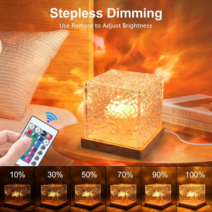 Aurora Glow Lamp Dynamic Water Ripple LED Night Light - product view 4 - Shoplex