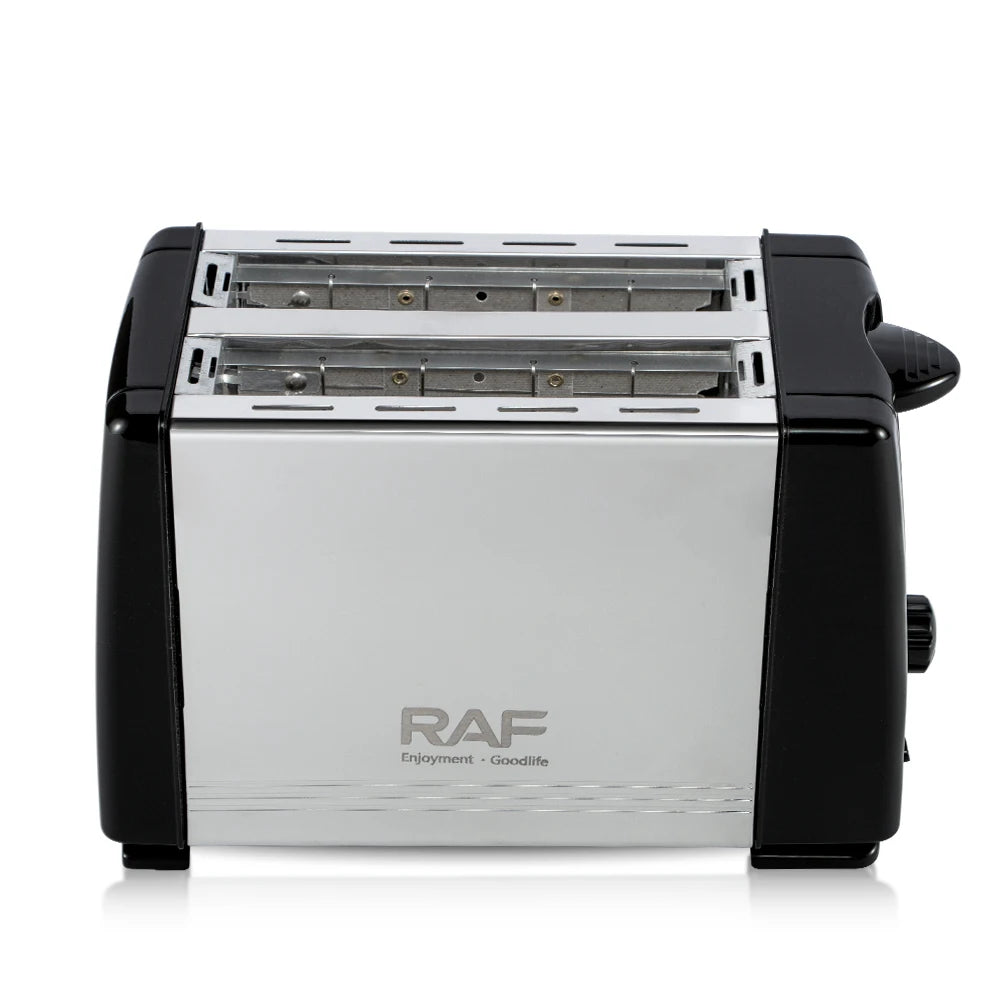 RAF Stainless Steel 2-Slice Toaster 650W Double-Sided Baking Card-Slot