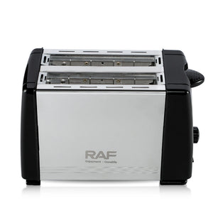 RAF Stainless Steel 2-Slice Toaster 650W Double-Sided Baking Card-Slot