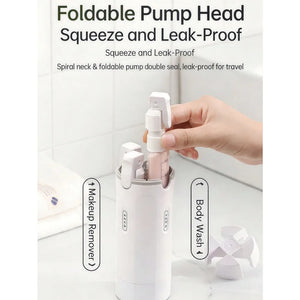 4-In-1 Travel Refillable Toiletry Bottles Leak-Proof Multicolor Set