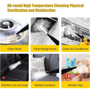 Handheld Pressurized Steam Cleaner for Home Kitchen Bathroom Sanitizing
