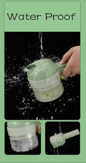 4 in 1 Handheld Electric Vegetable Cutter - Shoplex