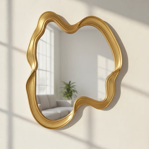 Irregular Wall Mirror – Artistic Curved Frame - Shoplex