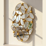 Luxury Art Deco Wall Mirror – Gold Leaf Design - Shoplex
