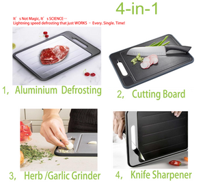 4-in-1 Cutting Board – Defrosting Tray, Knife Sharpener & Grater - product view 7 - Shoplex