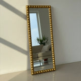 Bubble Frame Full-Length Mirror – Modern Gold & White Design