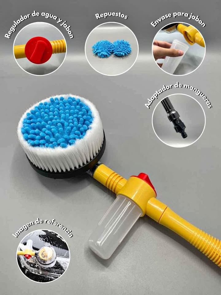 Super Shine Rotating Car Cleaning Brush with Soft Bristles