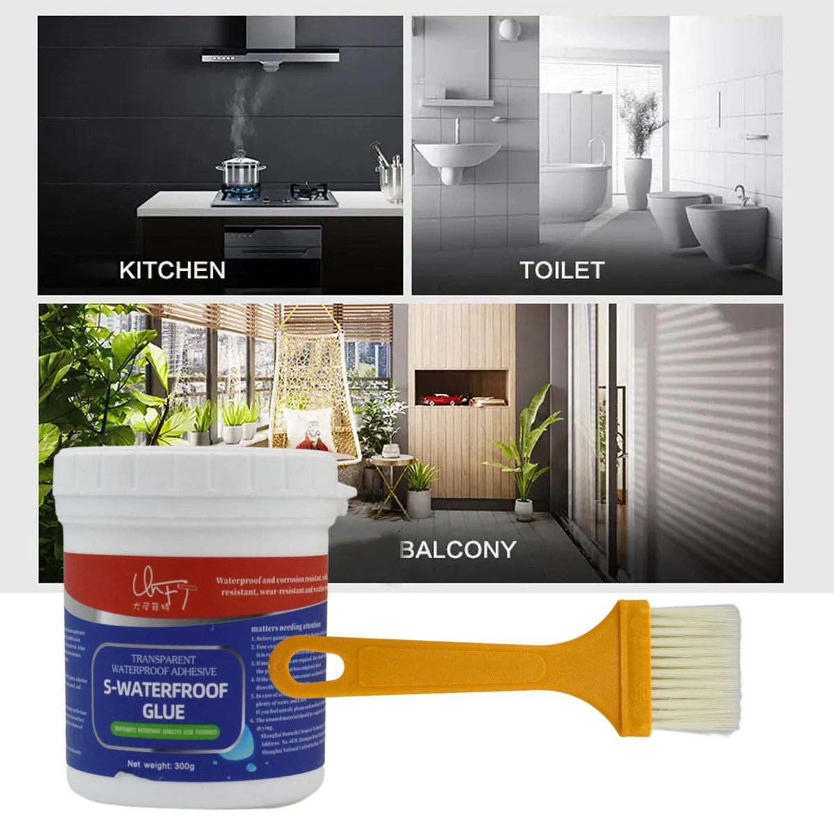300 ml Magic Crack Fill Glue With Brush
