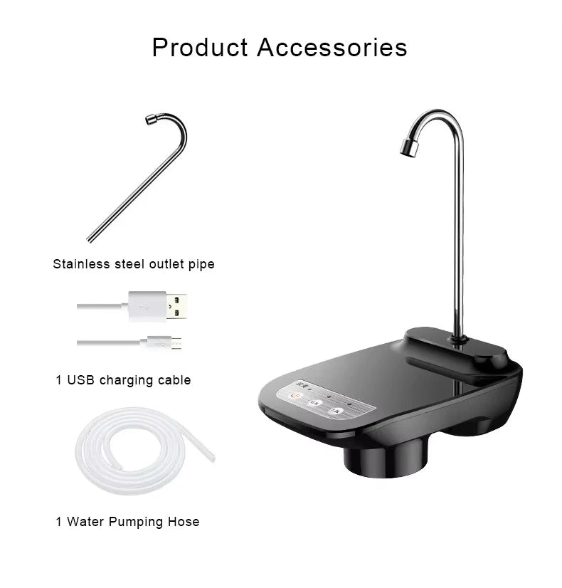 Automatic Rechargeable Water Bottle Pump Electric Portable Dispenser