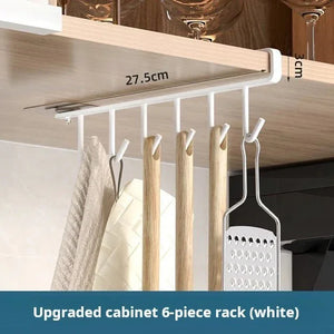 SHAREWIN Wall - Mounted Carbon Steel 8 - Hook Coat Rack Organizer - Shoplex