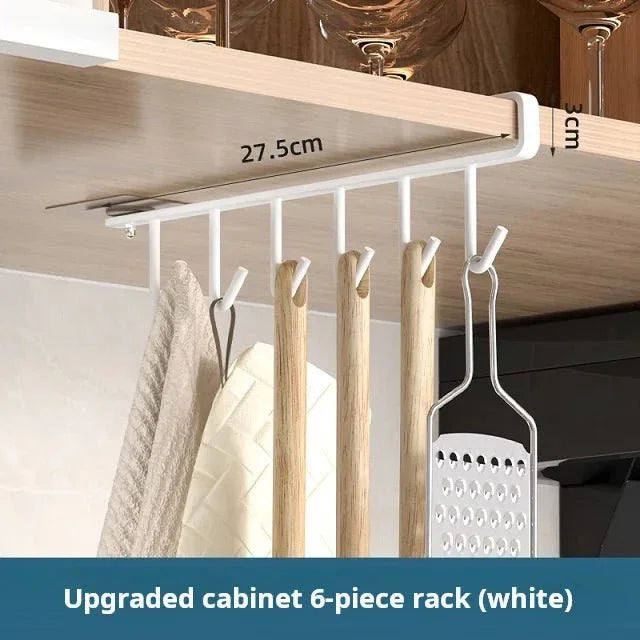 SHAREWIN Wall - Mounted Carbon Steel 8 - Hook Coat Rack Organizer - Shoplex