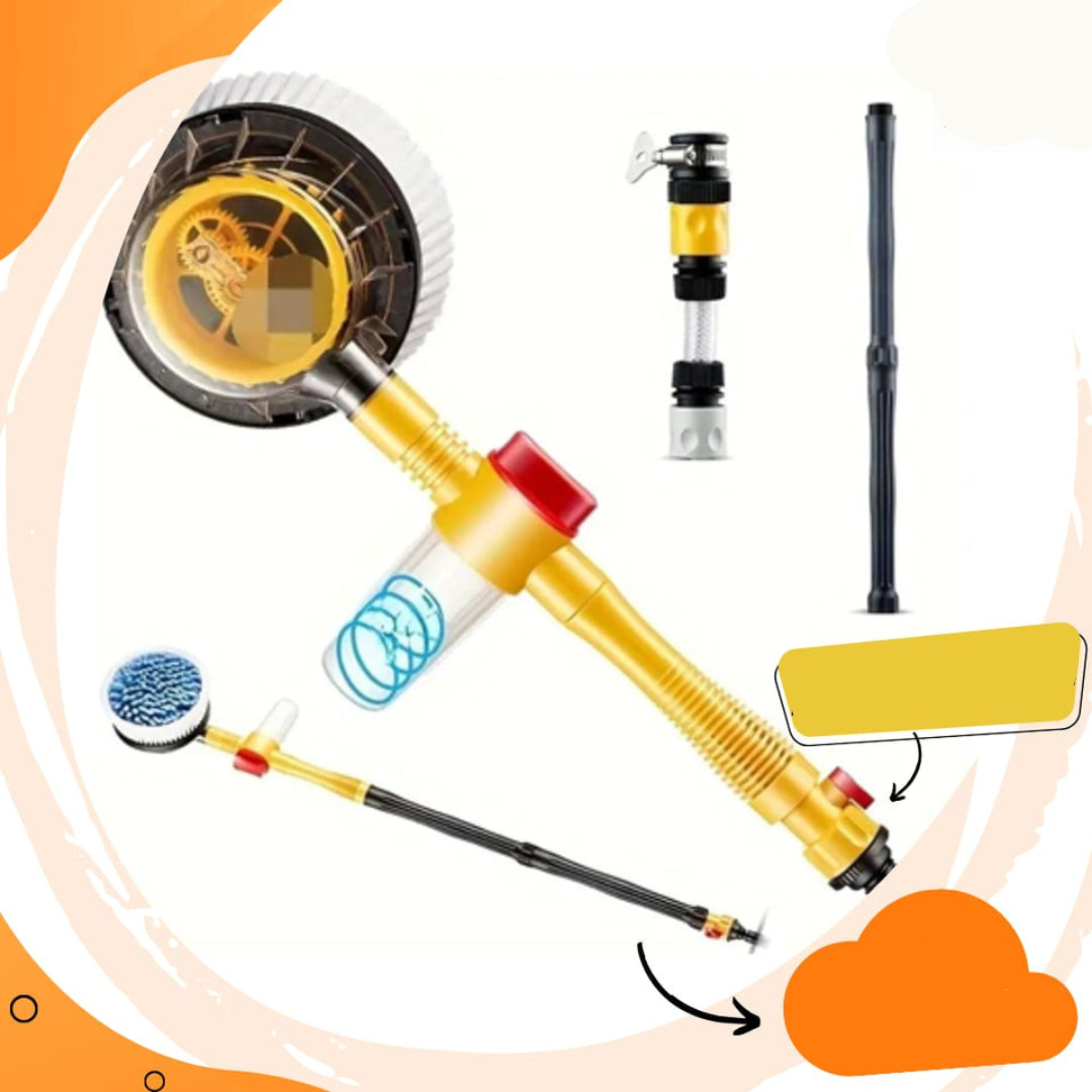 Super Shine Rotating Car Cleaning Brush with Soft Bristles