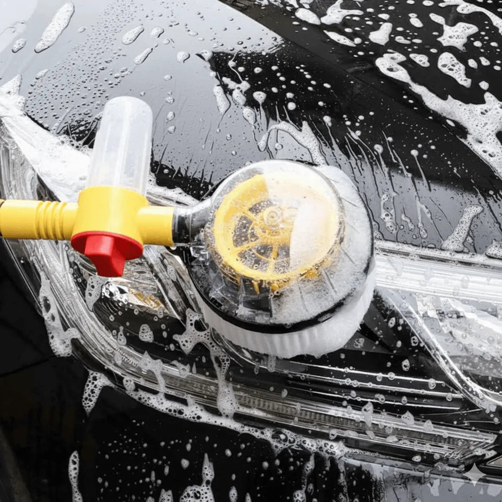 Super Shine Rotating Car Cleaning Brush with Soft Bristles