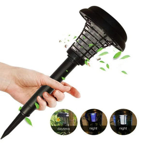 Solar UV-LED Mosquito Zapper for Garden Outdoor Waterproof Pest Control