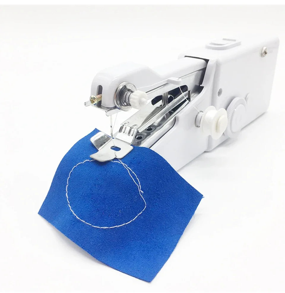 Mini Handheld Portable Sewing Machine White — Quick Home Repair Tool - product view 6 - Shoplex